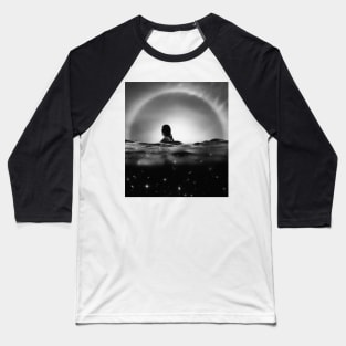Starry Sea - A Digital Collage Art Baseball T-Shirt